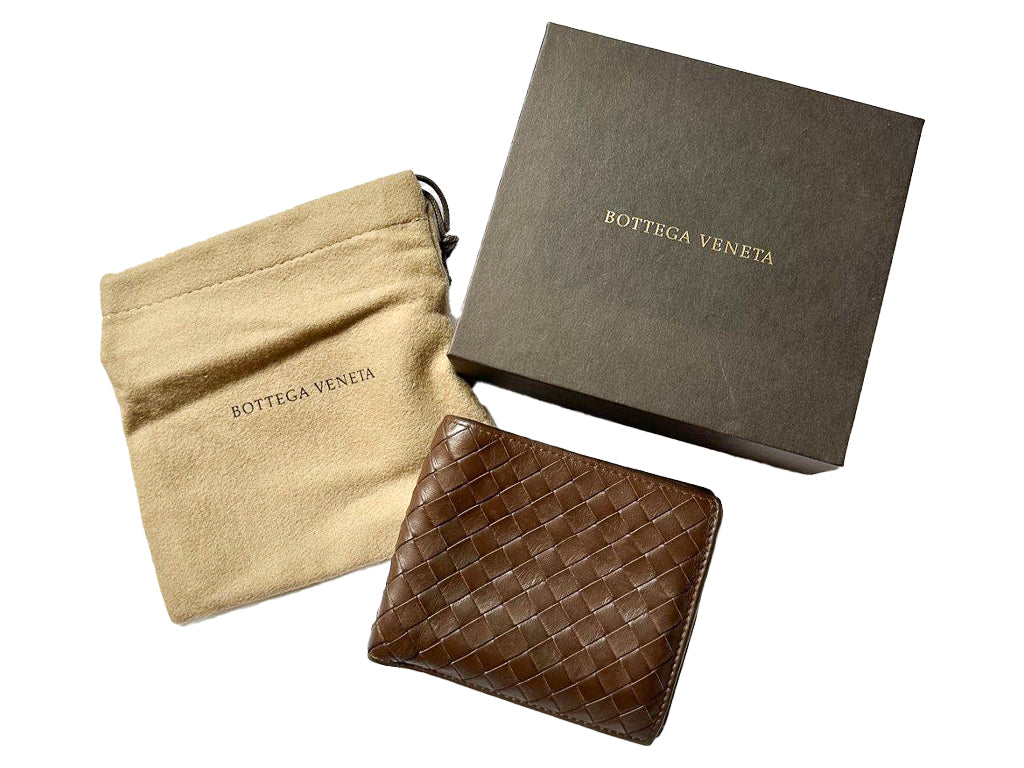 Vintage Bottega Veneta Intrecciato Piccolo Bi-Fold Wallet