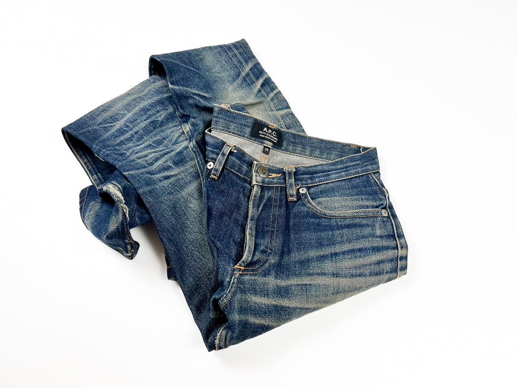 Vintage A.P.C. Petit Standard Raw Selvedge Denim Seasoned Jeans