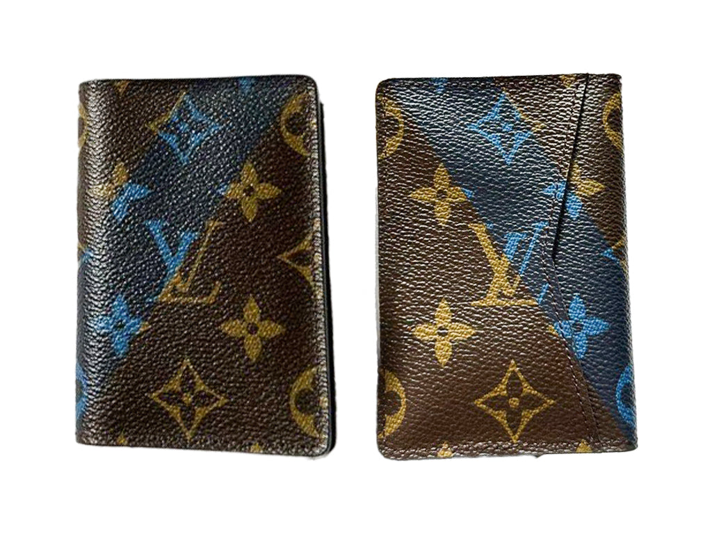 Vintage Louis Vuitton Monogram V Pocket Organizer NM Blue