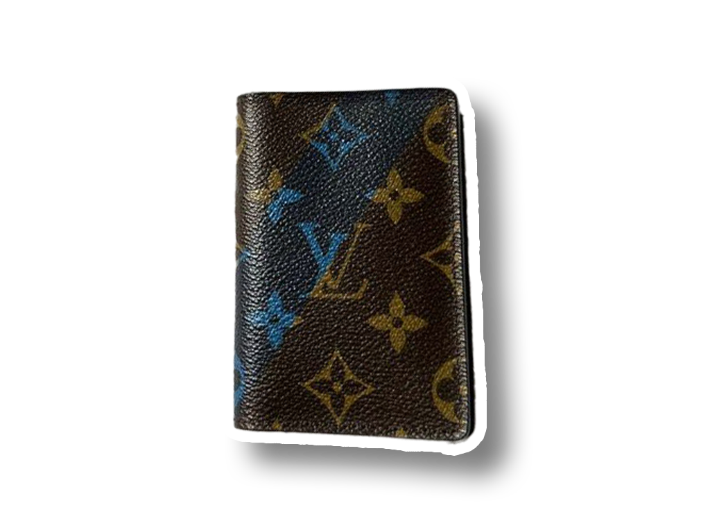 Vintage Louis Vuitton Monogram V Pocket Organizer NM Blue
