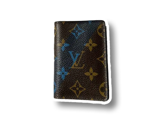 Vintage Louis Vuitton Monogram V Pocket Organizer NM Blue