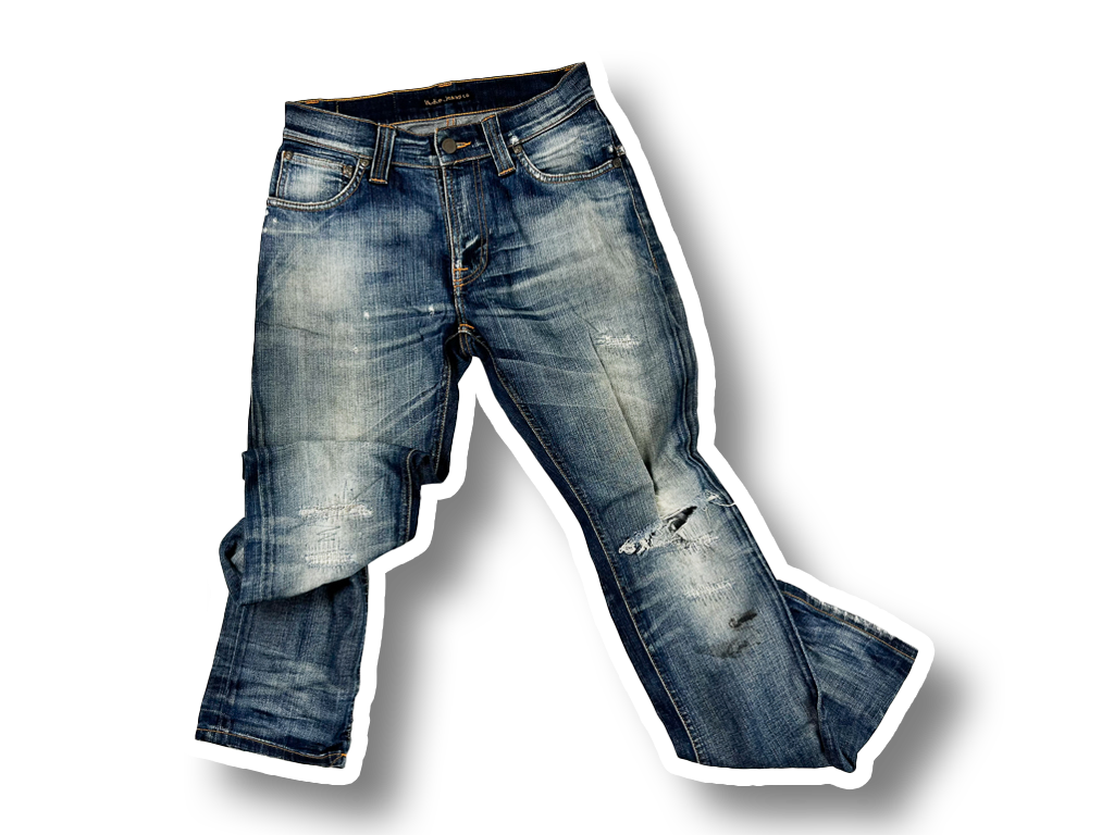 Vintage Nudie Jeans Co. Terry Tight Distressed Seasoned Jeans